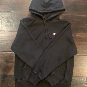 Black Champion Reverse Weave Hoodie
